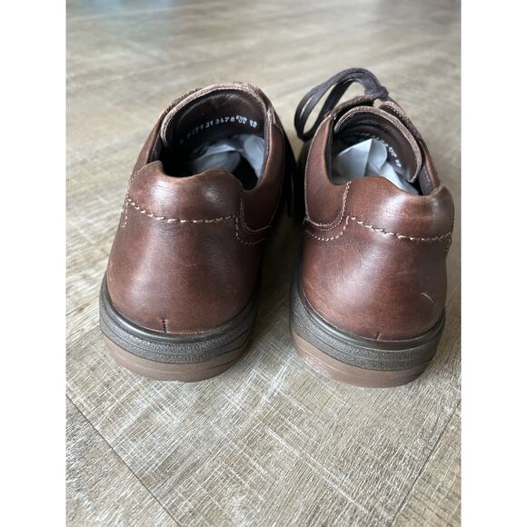Mephisto Douk Brown Leather Comfort Walking Shoes Mens 10 Waterproof Derby